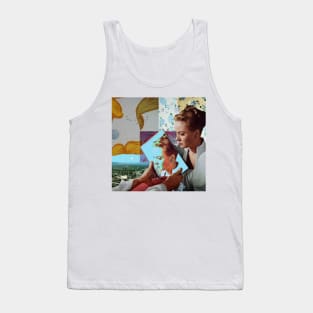 Seeing Her In The Mirror - Collage/Surreal Art Tank Top